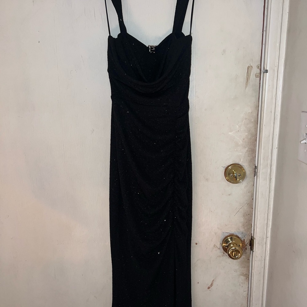 Windsor Black Sparkle Maxi Dress